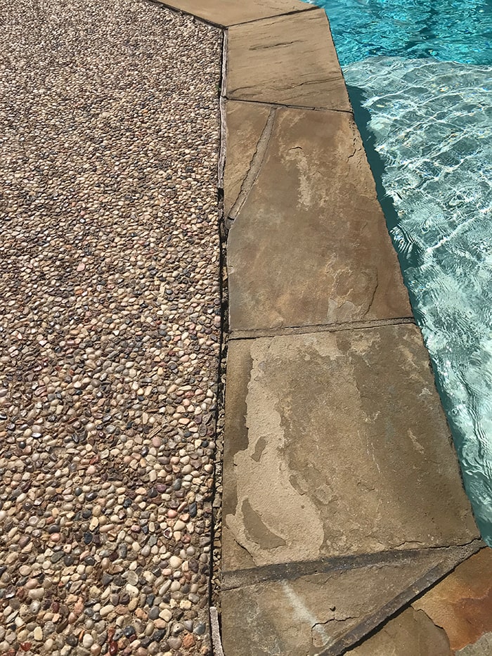 Sinking or unlevel concrete pool deck? We can level it.